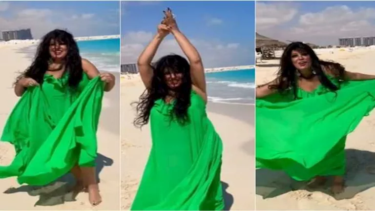 فيفي عبده ترقص على أغنية “مكسرات” لـ أحمد سعد أمام البحر (فيديو)