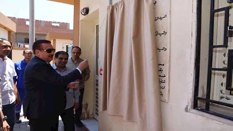 محافظ المنوفية يفتتح 4 محطات صرف صحي في الشهداء