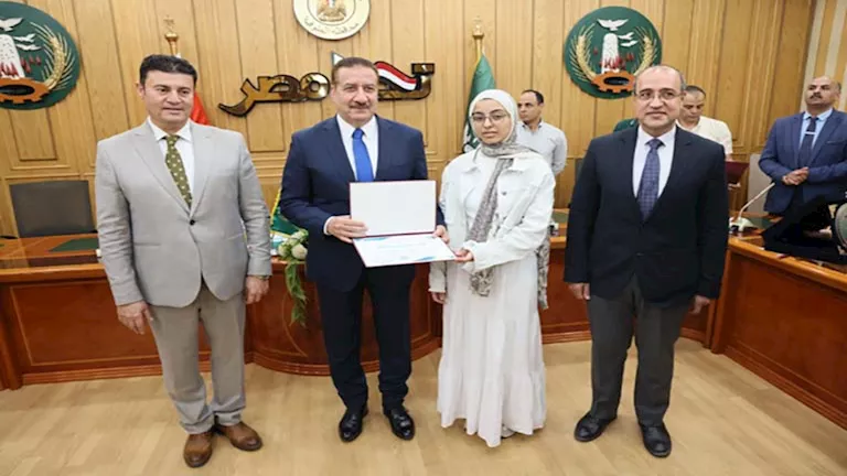 تفاصيل تكريم محافظ المنوفية أوائل الثانوية العامة على مستوى الجمهورية