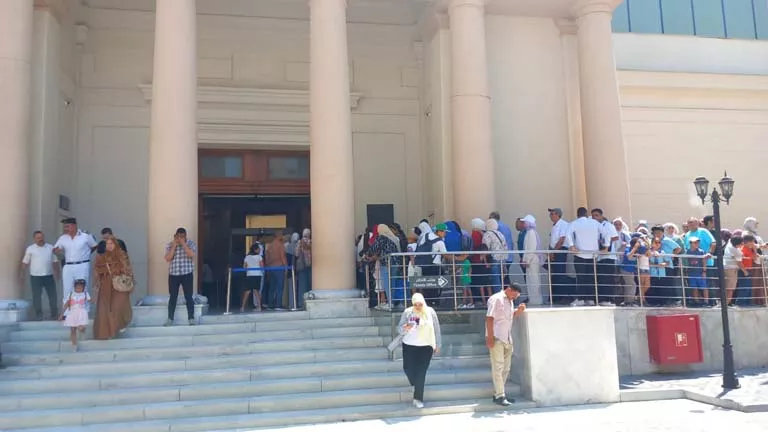 إقبال جماهيري كبير على المتاحف والمواقع الأثرية بالإسكندرية