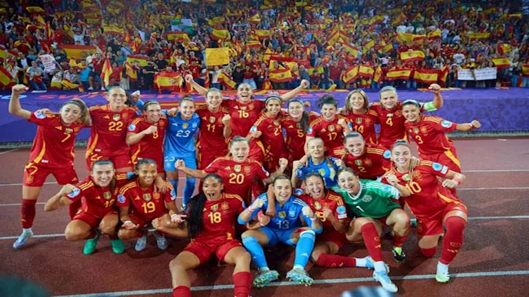 8 صور من تأهل منتخب إسبانيا لنهائي أمم أوروبا للسيدات