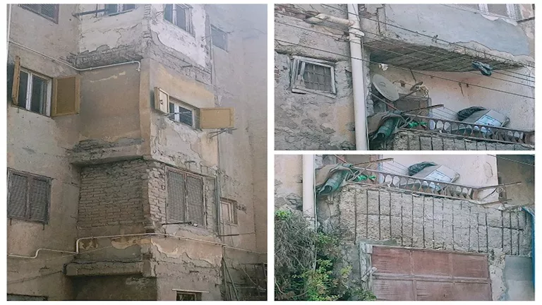 “البيوت هتقع علينا”.. استغاثة من أهالي مساكن الأوقاف بفاقوس في الشرقية