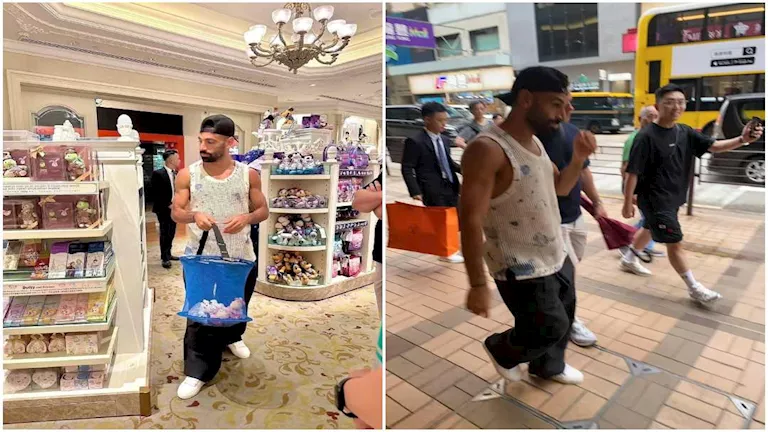 “يتسوق في الشارع”.. محمد صلاح يجذب الأنظار في هونج كونج (صور)