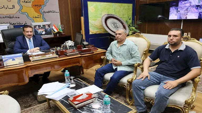 محافظ المنوفية يلتقي رئيس جهاز مياه الشرب الجديد بعد توليه مهام منصبه