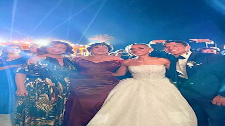 إلهام شاهين تحتفل بزفاف حفيد عادل إمام.. وهذا ما قالته (صور)