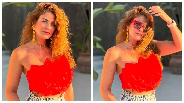 بـ”شورت”.. هيدي كرم تستمتع بإجازة الصيف والجمهور يغازلها (صور)