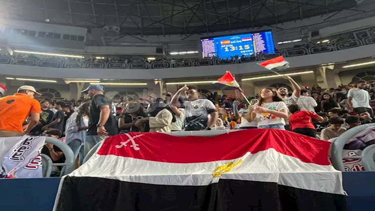 حضور جماهيري كبير في مباراة مصر وإسبانيا بربع نهائي كأس العالم لكرة ال