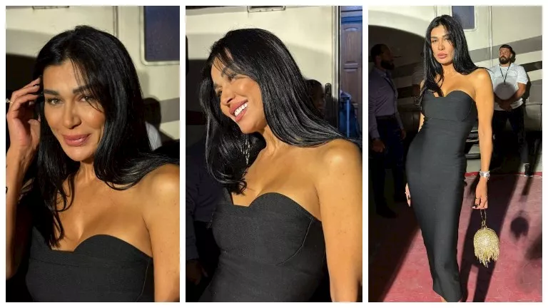 “بفستان جريء”.. نادين الراسي تخطف الأنظار من أحدث جلسة تصوير