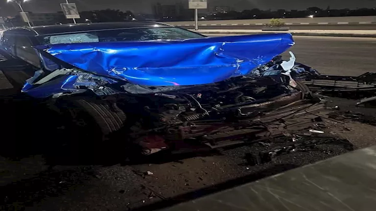 لاعب المقاولون العرب يتعرض لحادث سير مروع (صورة)