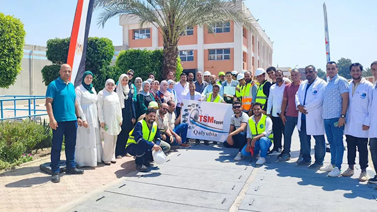 بالصور.. محطة مياه سرياقوس بالقليوبية تحصل على شهادة الجودة TSM