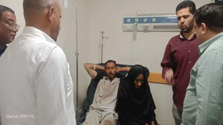 خروج مصابي حادث انهيار عقار طهطا بعد تماثلهم للشفاء بسوهاج (صور)