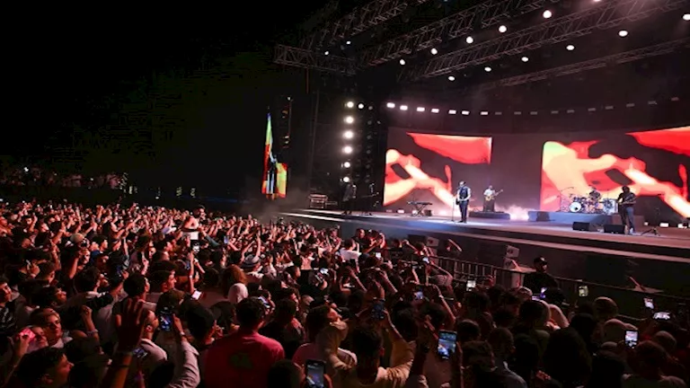 جوري بكر وبشرى.. 10 صور لـ نجوم الفن في حفل كايروكي برأس الحكمة