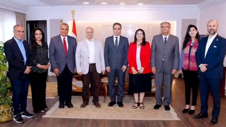 تفاصيل لقاء أمين المصري الديمقراطي برئيس الوطنية للإعلام