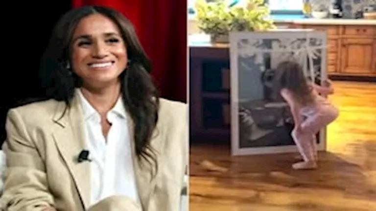 فيديو – ظهور نادر لطفلة ميجان ماركل.. ومفاجأة من الأمير هاري