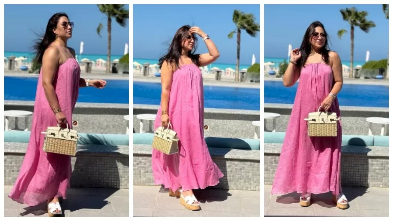 أمام حمام السباحة.. بوسي تخطف الأنظار بإطلالة جريئة