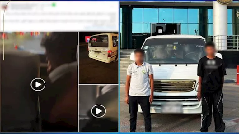 فيديو صادم | سائق ميكروباص يتعاطى الحشيش أثناء القيادة.. وتدخل عاجل من