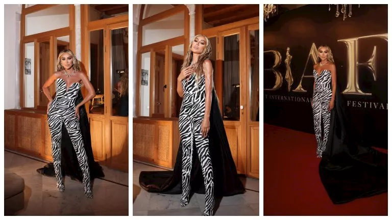 بالأبيض والأسود.. أحدث ظهور لـ مايا دياب بفستان جريء والجمهور يغازلها