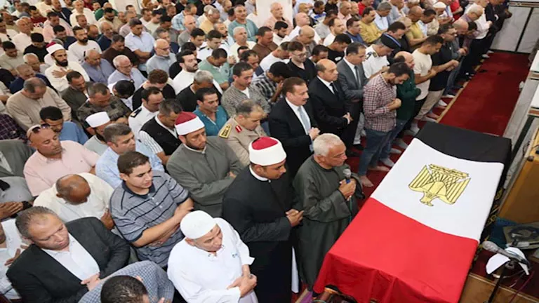 المنوفية تودع رئيس مباحث مركز الشهداء.. جنازة عسكرية مهيبة للرائد أحمد