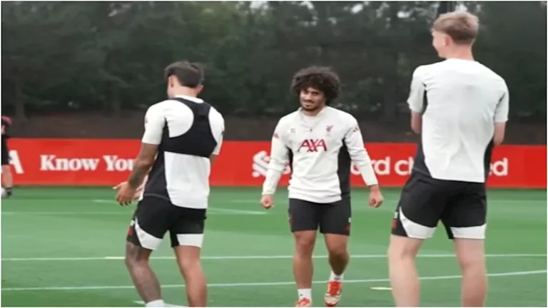 ظهر في مران الفريق.. من هو المصري كريم أحمد لاعب ليفربول؟