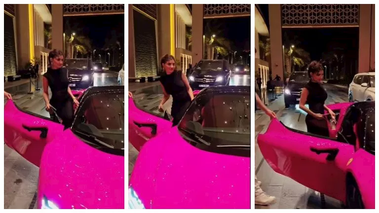 أحدث ظهور لـ مي عمر بسيارة “فيراري”.. والجمهور يعلق (فيديو)