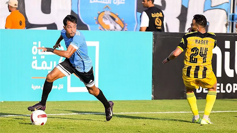 التعادل يحسم مباراة غزل المحلة والمقاولون العرب في الدوري المصري