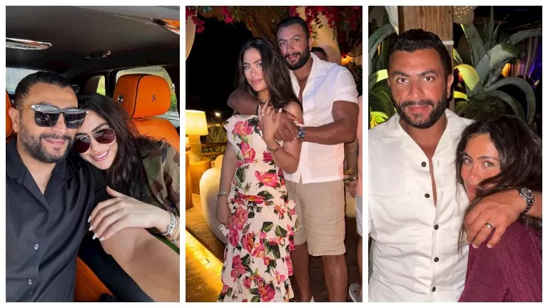 حب ورومانسية في الساحل.. 20 صورة جمعت هاجر أحمد مع زوجها