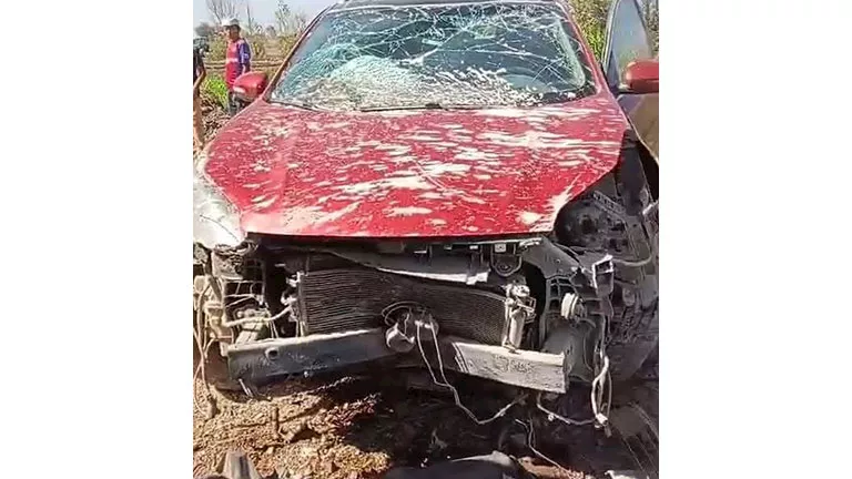 سقوط سيارة بركابها من أعلى كوبري “شبرا – بنها الحر”