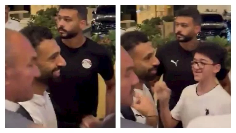 صلاح يحقق حلم طفل أثناء تواجده بفندق إقامة منتخب مصر