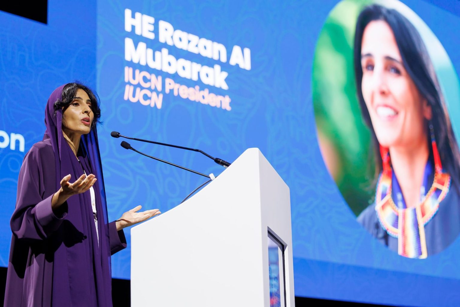 إعادة انتخاب الإماراتية رزان المبارك رئيسة للاتحاد الدولي لحفظ الطبيعة
