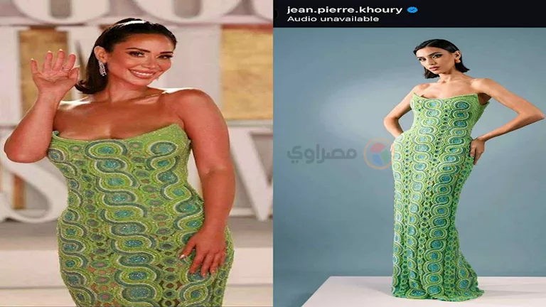 فستانها تجاوز الـ 300 ألف جنيه.. بسنت شوقي بالأخضر الزمردي في “الجونة