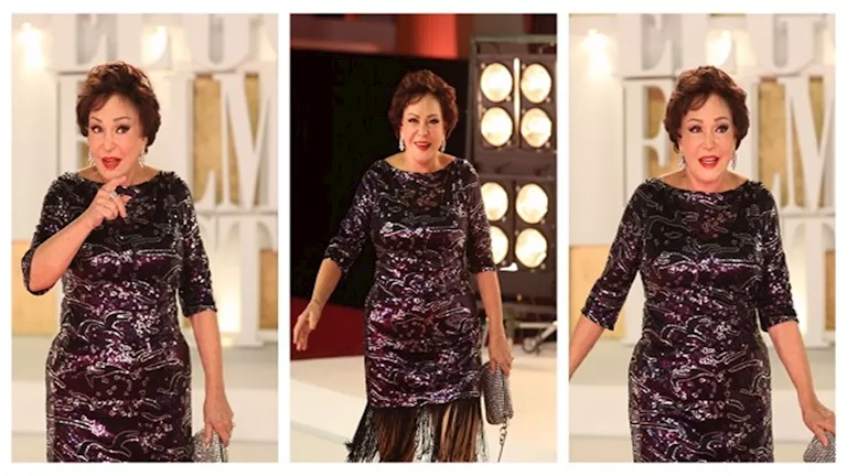 بالفيديو.. رقص لبلبة أمام الكاميرات في مهرجان الجونة السينمائي