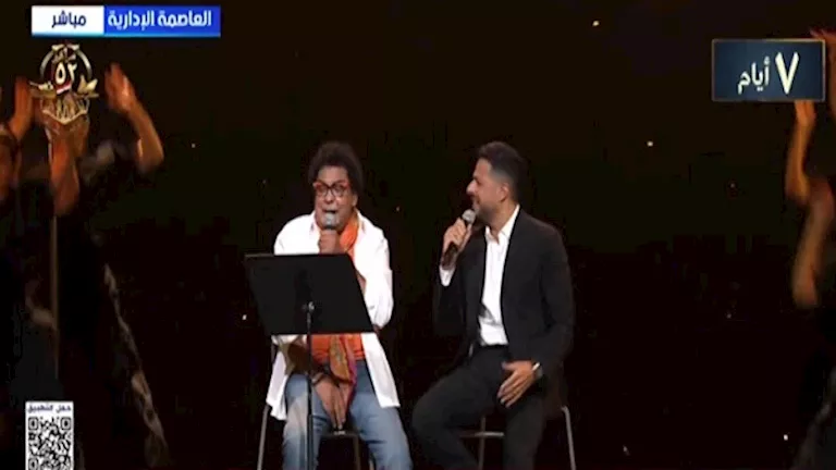 محمد منير وحماقي يقدمان أغنية لـ فلسطين في احتفالية وطن السلام