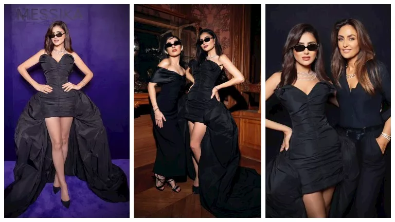 “فستان قصير”.. مي عمر تخطف الأنظار بإطلالة جريئة من عرض أزياء في باريس