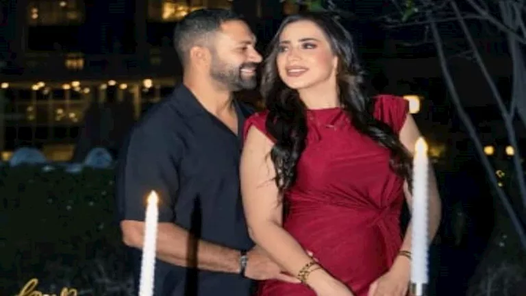 حسني عبد ربه وزوجته