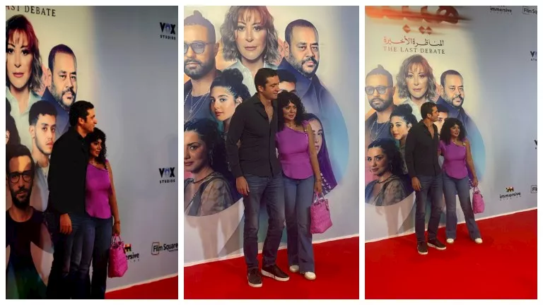 بالصور- رومانسية رانيا يوسف مع وزوجها أمام الكاميرات في أحدث ظهور