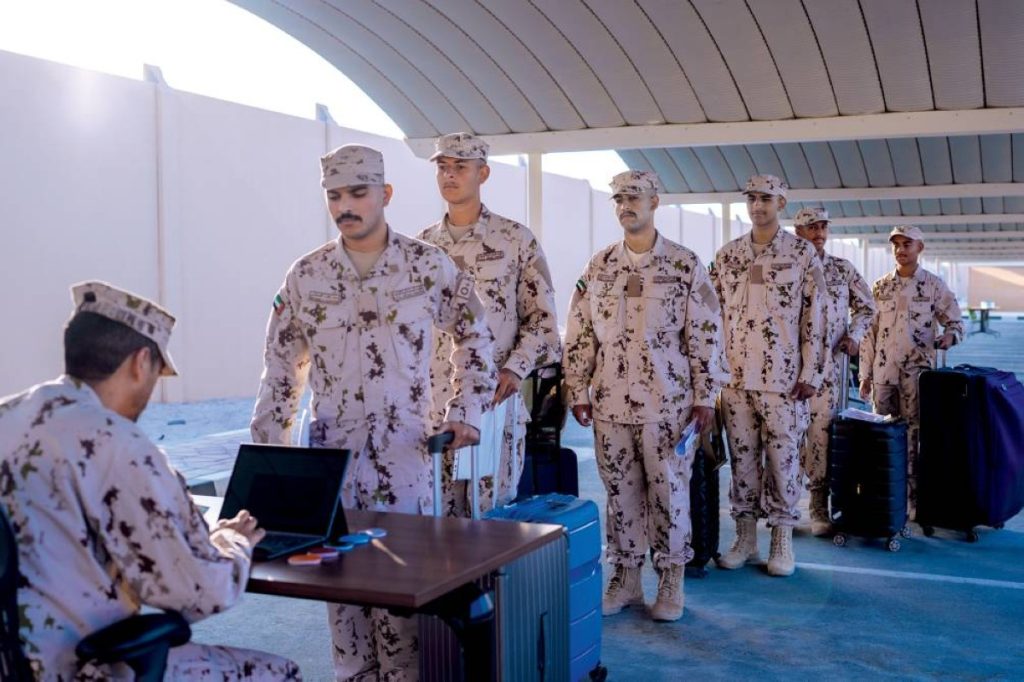 جامعة زايد العسكرية تستقبل الدفعة الخامسة من المرشحين وسط أجواء وطنية