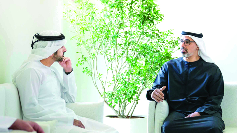 خالد بن محمد وحمدان بن محمد يبحثان سبل تطوير الأداء الحكومي وتعزيز جودة الحياة