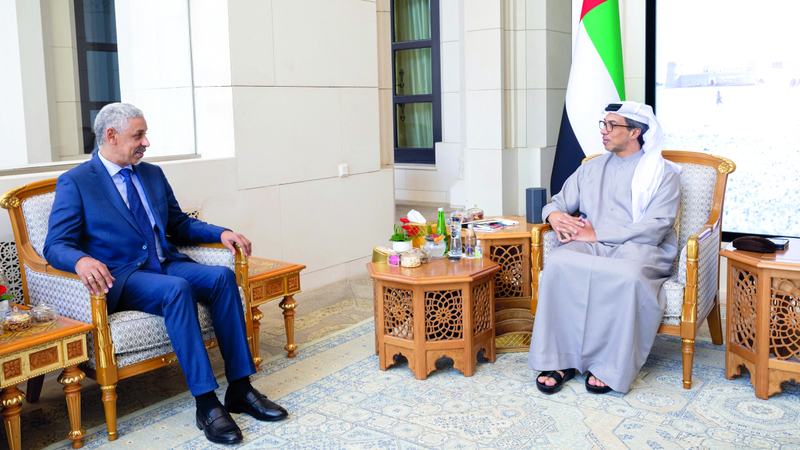 منصور بن زايد يبحث التعاون مع مدير المصرف العربي للتنمية في إفريقيا