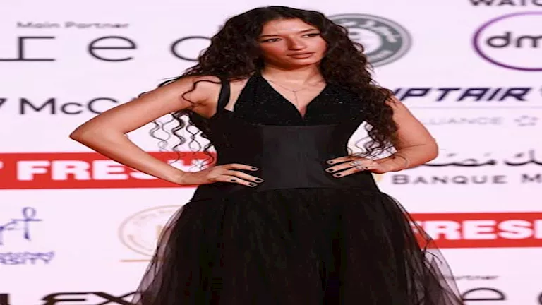 بالصور.. أميرة أديب تتألق في حفل افتتاح مهرجان القاهرة السينمائي