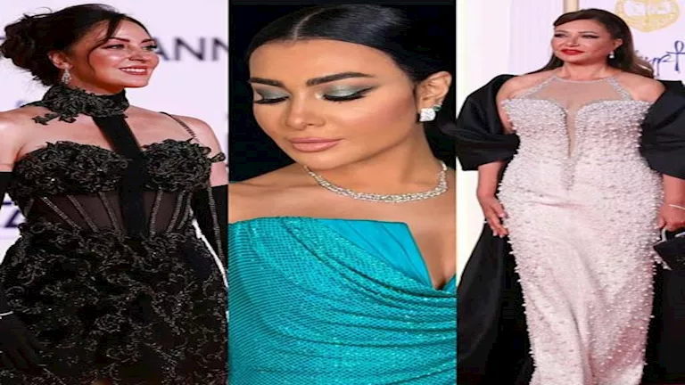 فساتين النجمات تخطف الأنظار في افتتاح القاهرة السينمائي بتوقيع هاني ال