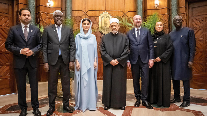 شيخ الأزهر يستقبل أعضاء لجنة تحكيم جائزة زايد للأخوة الإنسانية