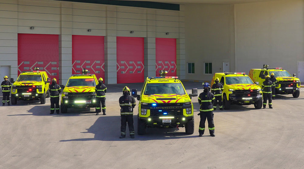 شرطة أبوظبي تسيطر على حريق بناية قيد الإنشاء في جزيرة الريم