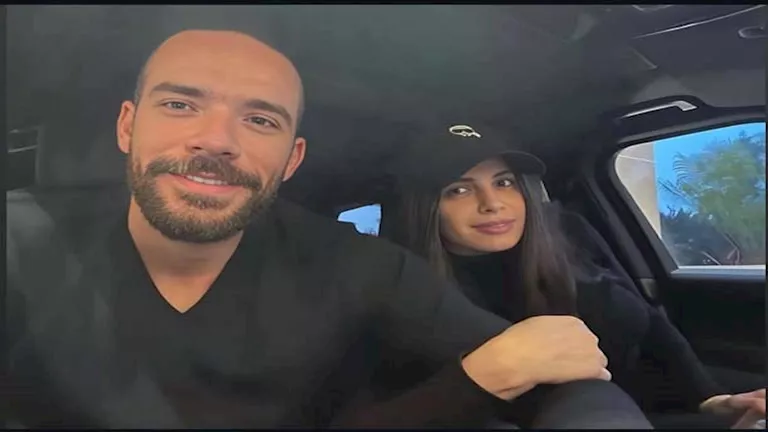 آمال ماهر تحتفل مع زوجها بـ ليلة رأس السنة