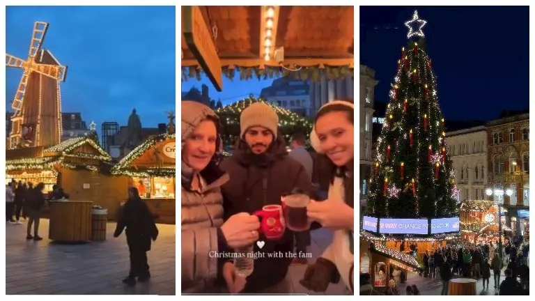 إميلي شاه ومينا مسعود يستمتعان بأجواء الكريسماس مع العائلة