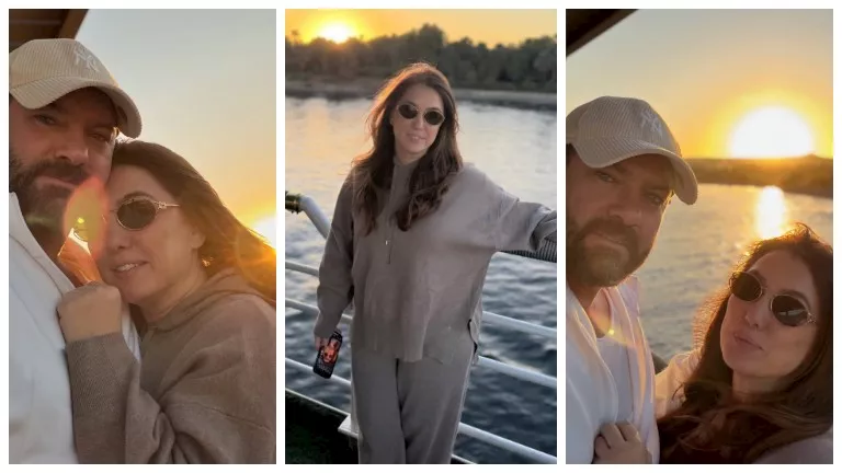 20 صورة لرحلة عمرو يوسف وكندة علوش في أسوان