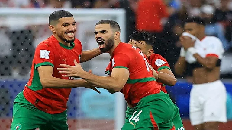 ملخص شوط المغرب والأردن الأول في نهائي كأس العرب