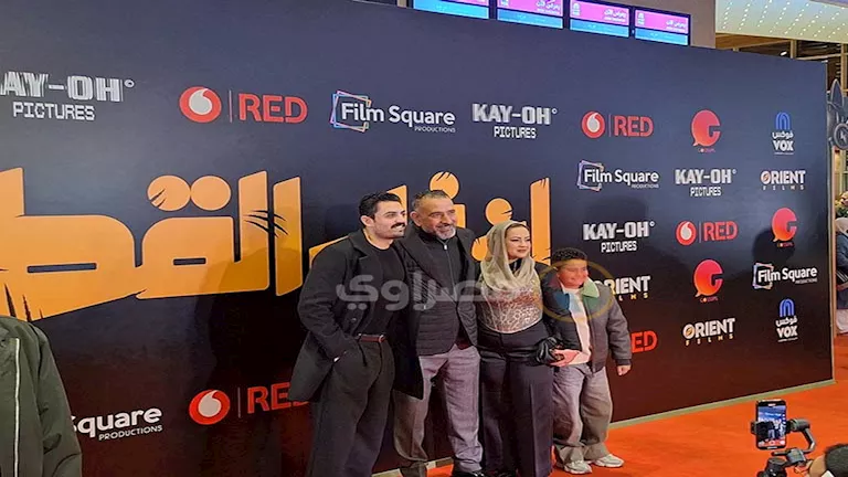 بالصور.. كريم العمري وإسلام جمال في العرض الخاص لفيلم “إن غاب القط”