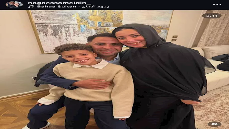 13 صورة لظهور محمد إبراهيم وزوجته في خطوبة شقيق زوجته