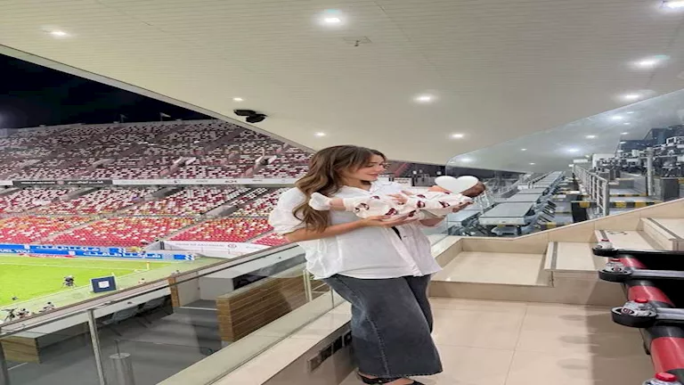 بالزي المغربي .. زوجة النني الثانية تنشر صورا جديدة لابنهما