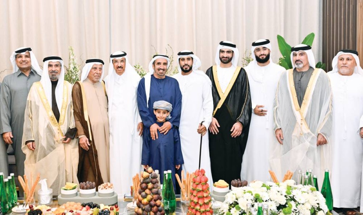  محمد المر خلال مشاركته في حفل الاستقبال 